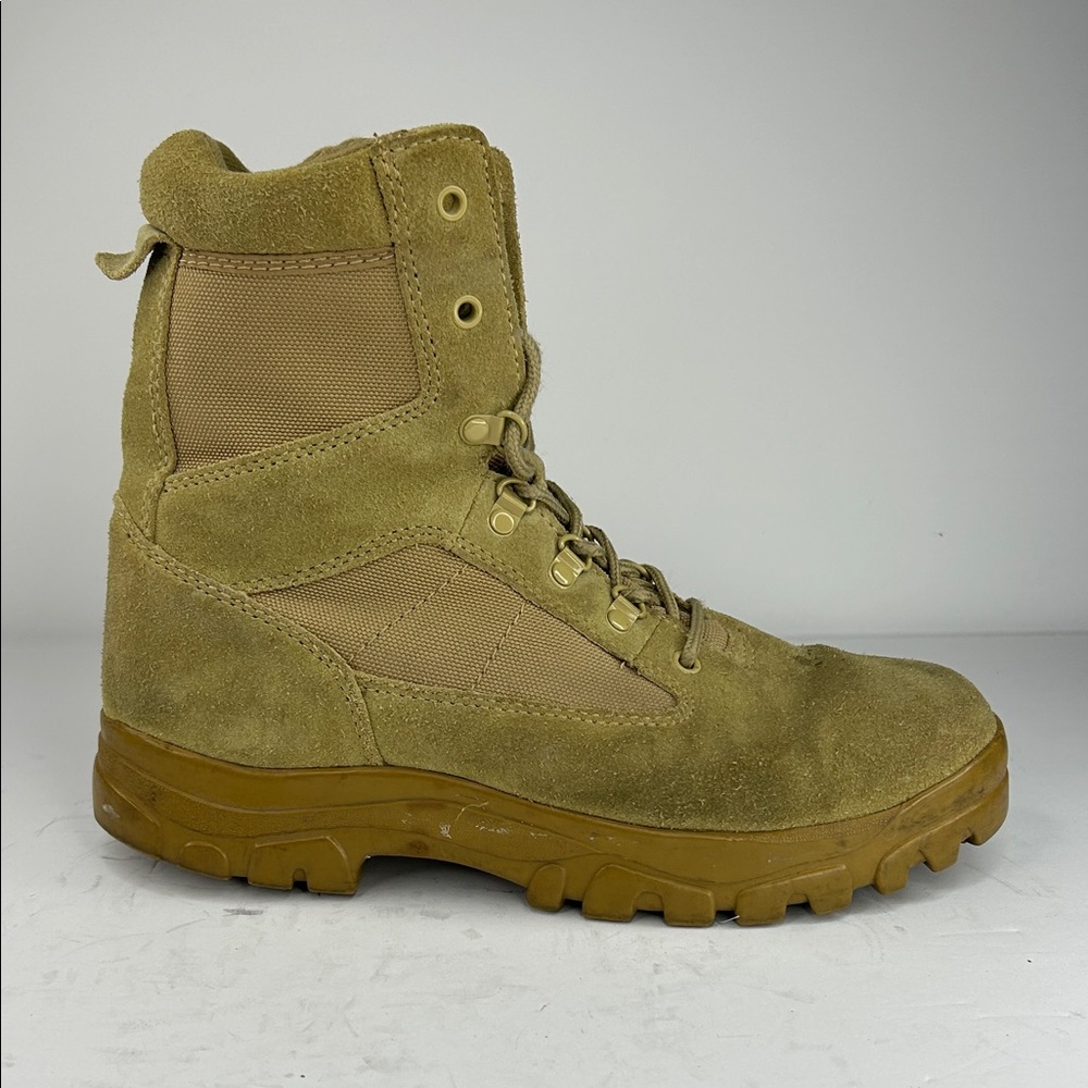 Tan Suede Tactical Boots